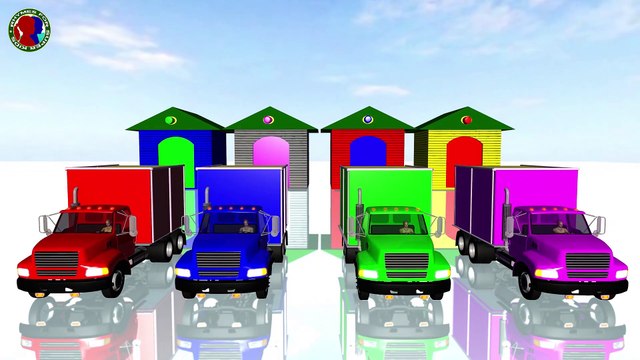 Learn Colors Truck And Farm Animals Names For Kids ## || bull cow horse rooster donkey goat