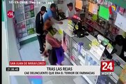 SJM: detienen a delincuente que robaba farmacias