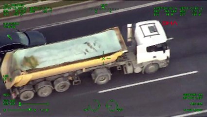 Polis helikopteri ile yarışınca...