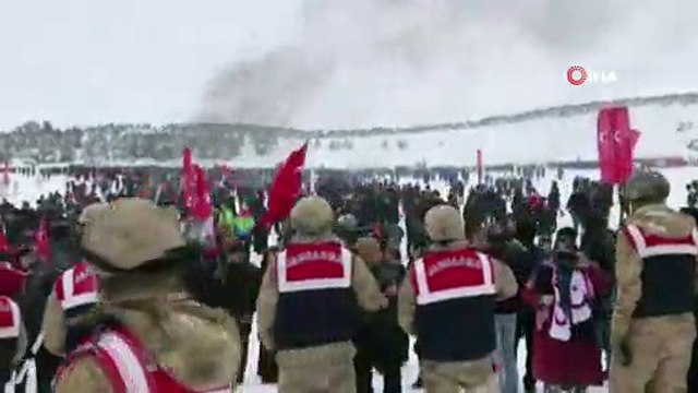 Sarıkamış Harekatı'nın 104. yıl dönümünde şehitler için yürüyorlar