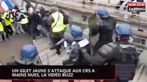 Un Gilet jaune affronte les CRS à mains nues, la vidéo buzz (vidéo)