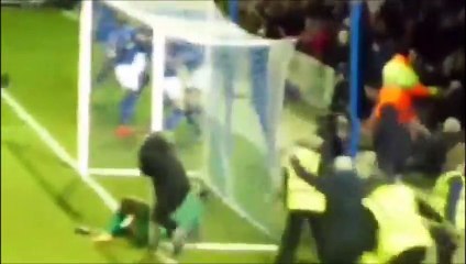 Chesterfield fan attacks Ebbsfleet United goalkeeper Nathan Ashmore!