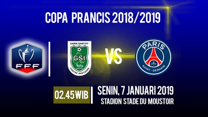 Jadwal Pertandingan Copa Prancis GSI Pontivy Vs Paris Saint Germain, Senin Pukul 02.45 WIB