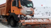 Akseki - Seydişehir kara yolunda yoğun kar yağışı devam ediyor