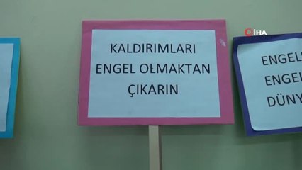 Minik Öğrenciler Engellilerin Karşılaştıkları Zorluklara Dikkat Çekti