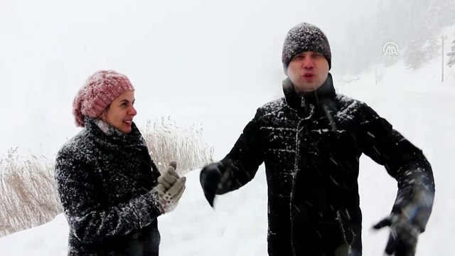 Abant Gölü kısmen buz tuttu - BOLU