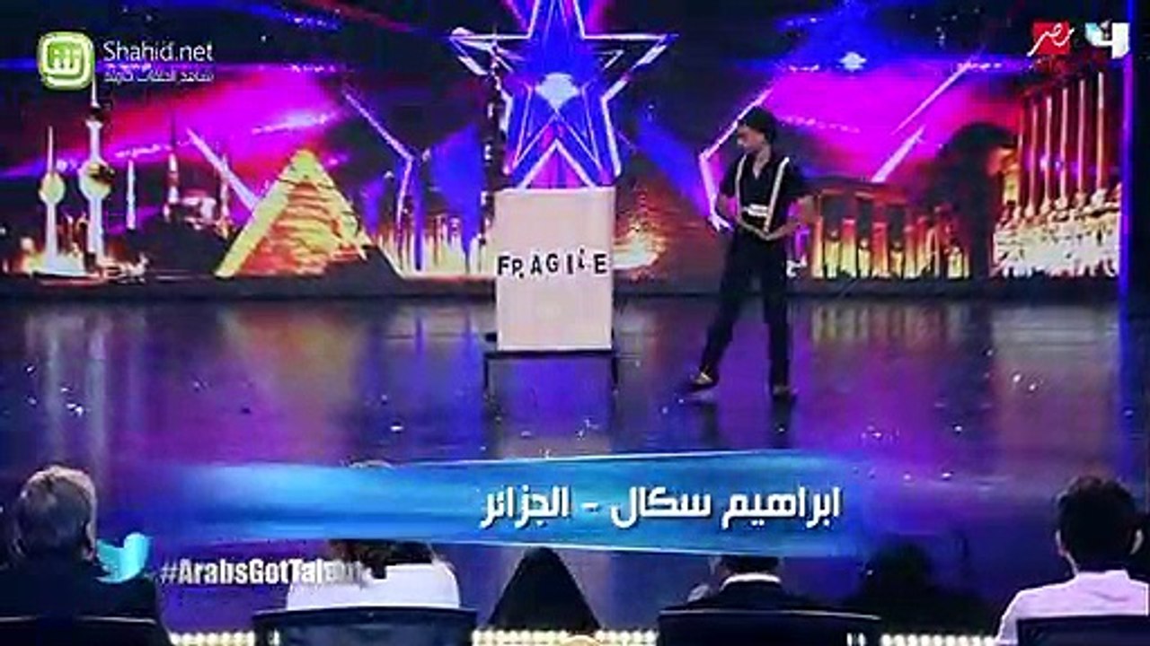 The Levitating Box on Arabs Got Talent -  Magicians Got Talent