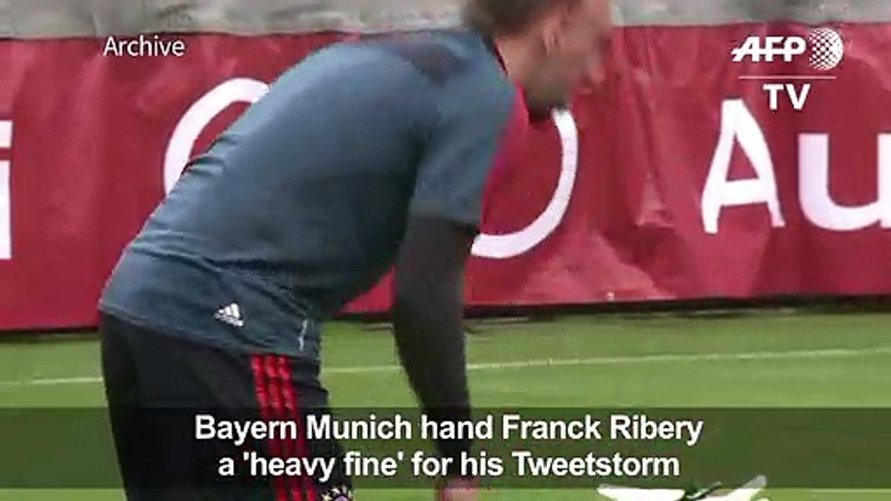 Bayern Munich hand Ribery "heavy fine" for Tweetstorm