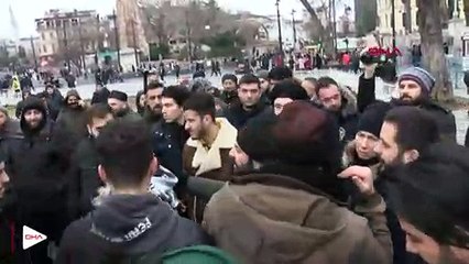 'Ayasofya'da bale' fotoğrafına namazlı protesto