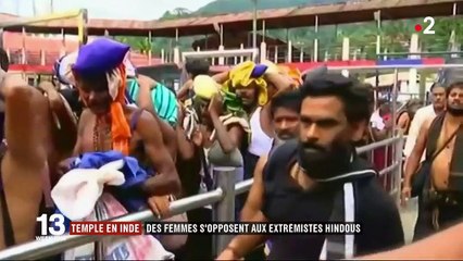 Temple en Inde : des femmes s’opposent aux extrémistes hindous