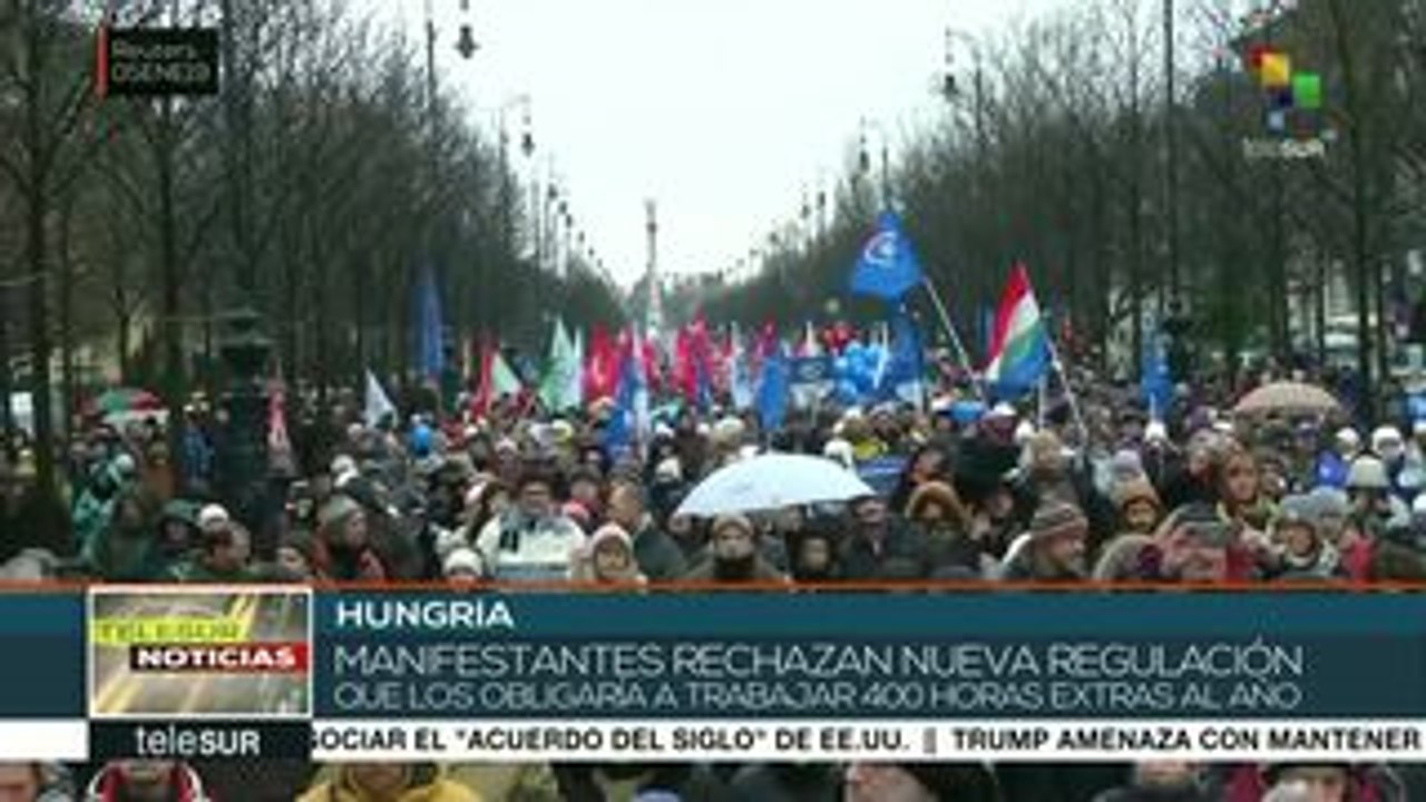 Hungría: protestan contra "Ley de Esclavitud"