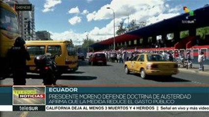 Ecuador: movilización contra políticas económicas de Moreno