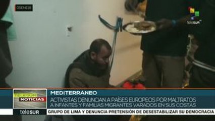 Denuncian a países de Europa por retener migrantes en el Mediterráneo