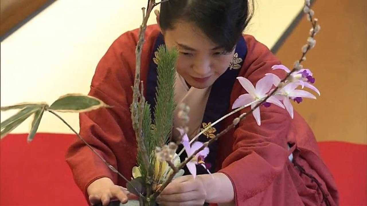 Japan: Neujahrsfest einer Blumenkunst-Schule in Tokio