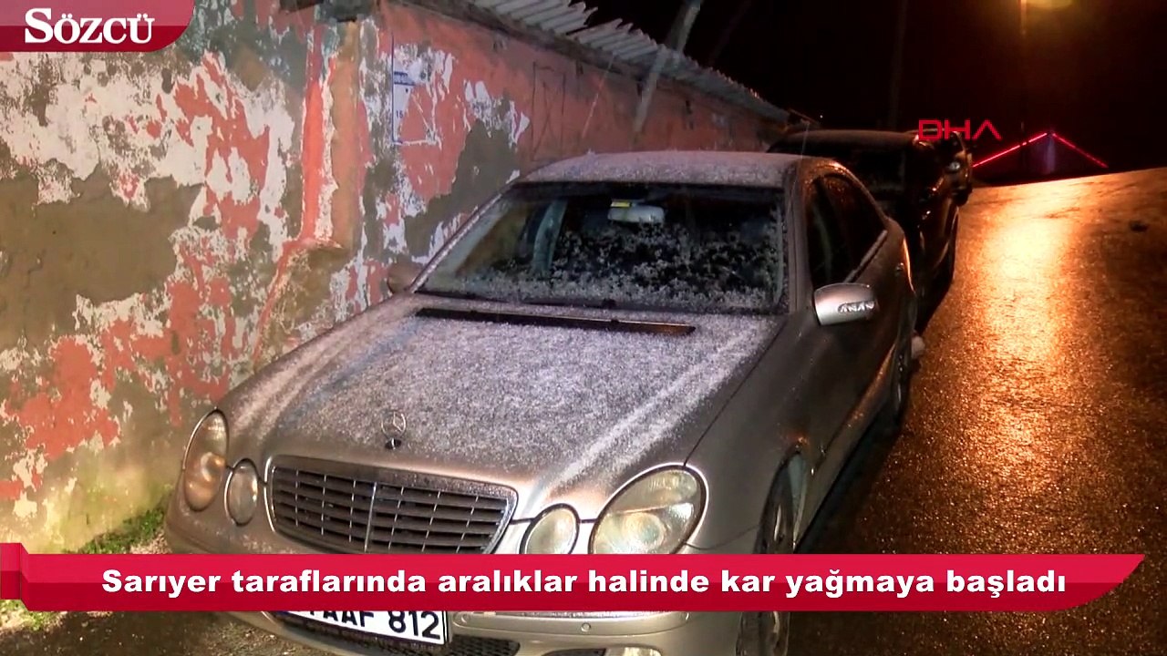 İstanbul'da kar yağışı başladı