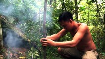 Primitive Technology- Trapping chicken in the forest and delicious grilling