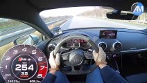 AUDI RS3 Limo - 0-270 km/h Launch Control acceleration