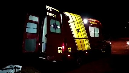 Homem fica ferido ao cair em residência no Bairro Santa Felicidade