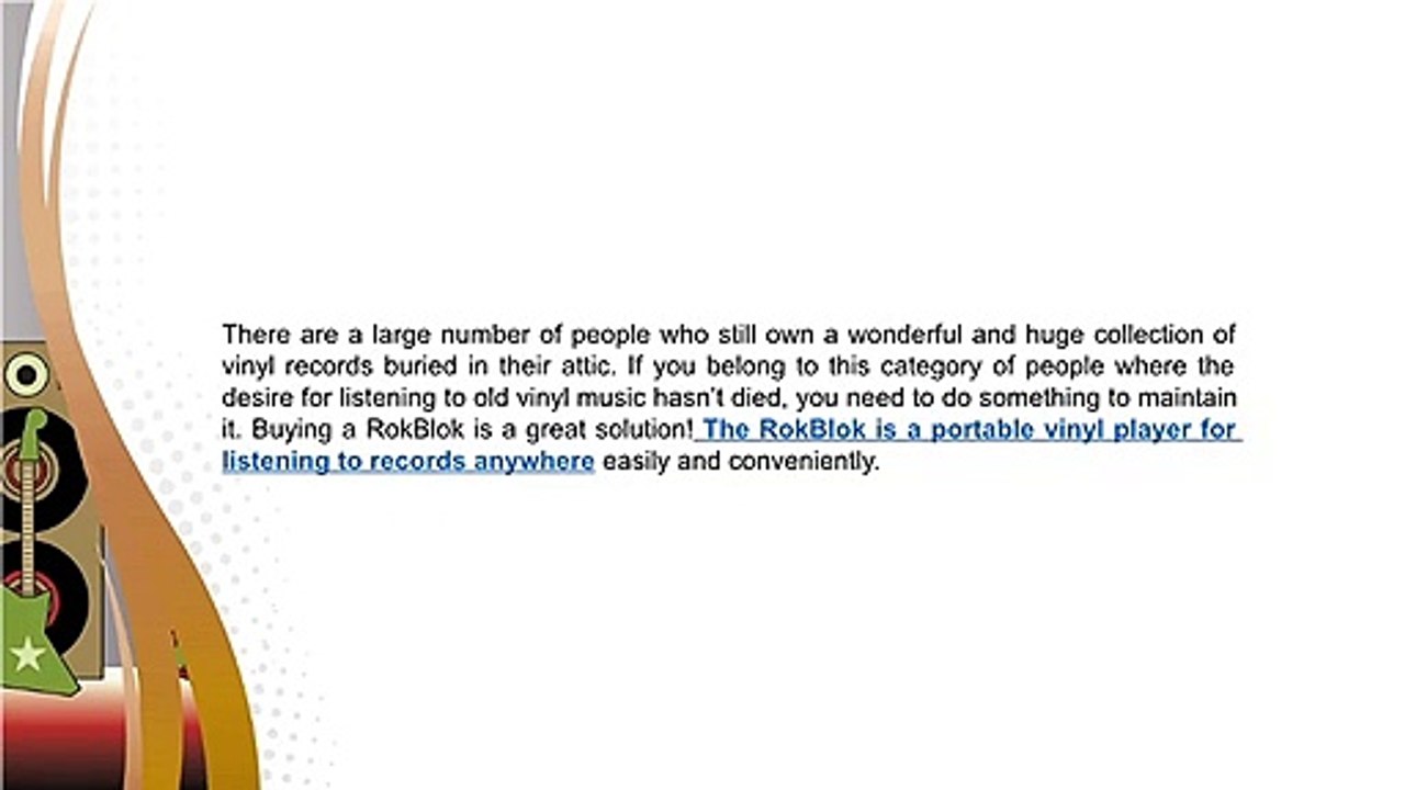 Vinyl Music – Utterly Significant! - RokBlok