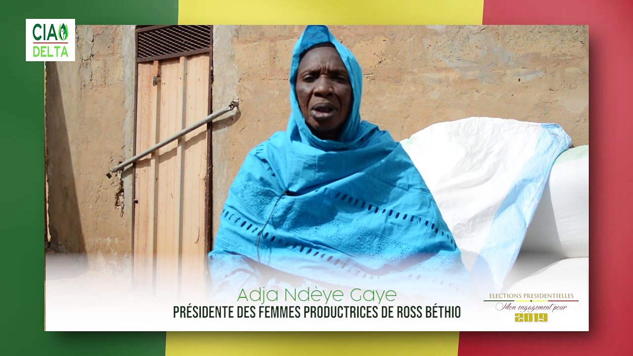 [Election Présidentielle] Mon Engagement pour 2019 en faveur de la vallée du fleuve Sénégal Aujourdhui Ndèye Gaye présidente des femmes productrices de Ross Béthio interpelle les candidats