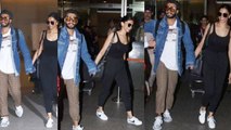 Deepika Padukone & Ranveer Singh in Casual Look at Mumbai Airport; Watch Video | Boldsky