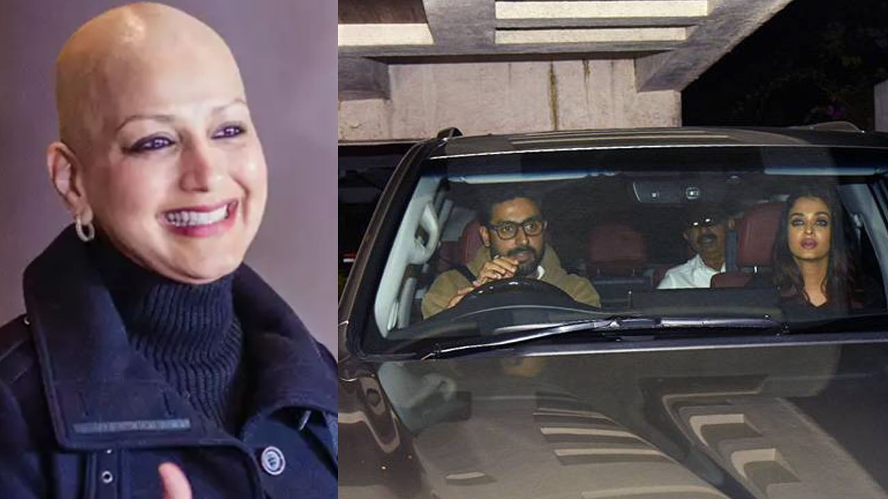 Aishwarya Rai Bachchan & Abhishek Bachchan meet Sonali Bendre after her cancer treatment | FilmiBeat