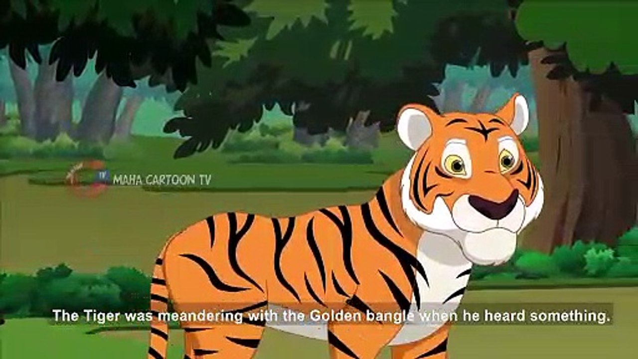 Golden Bangle  and the Tiger  - Panchatantra English Moral Stories For Kids - Maha Cartoon TV English