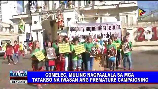 COMELEC, muling nagpaalala sa mga tatakbo na iwasan ang premature campaigning