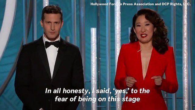 Golden Globes 2019: Sandra Oh Celebrates 'Moment Of Change' In Emotional Opening Speech