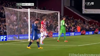 Lionel Messi vs Croatia 12-11-2014 WITHOUT MUSIC (HD)