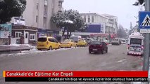 Çanakkale'de Eğitime Kar Engeli