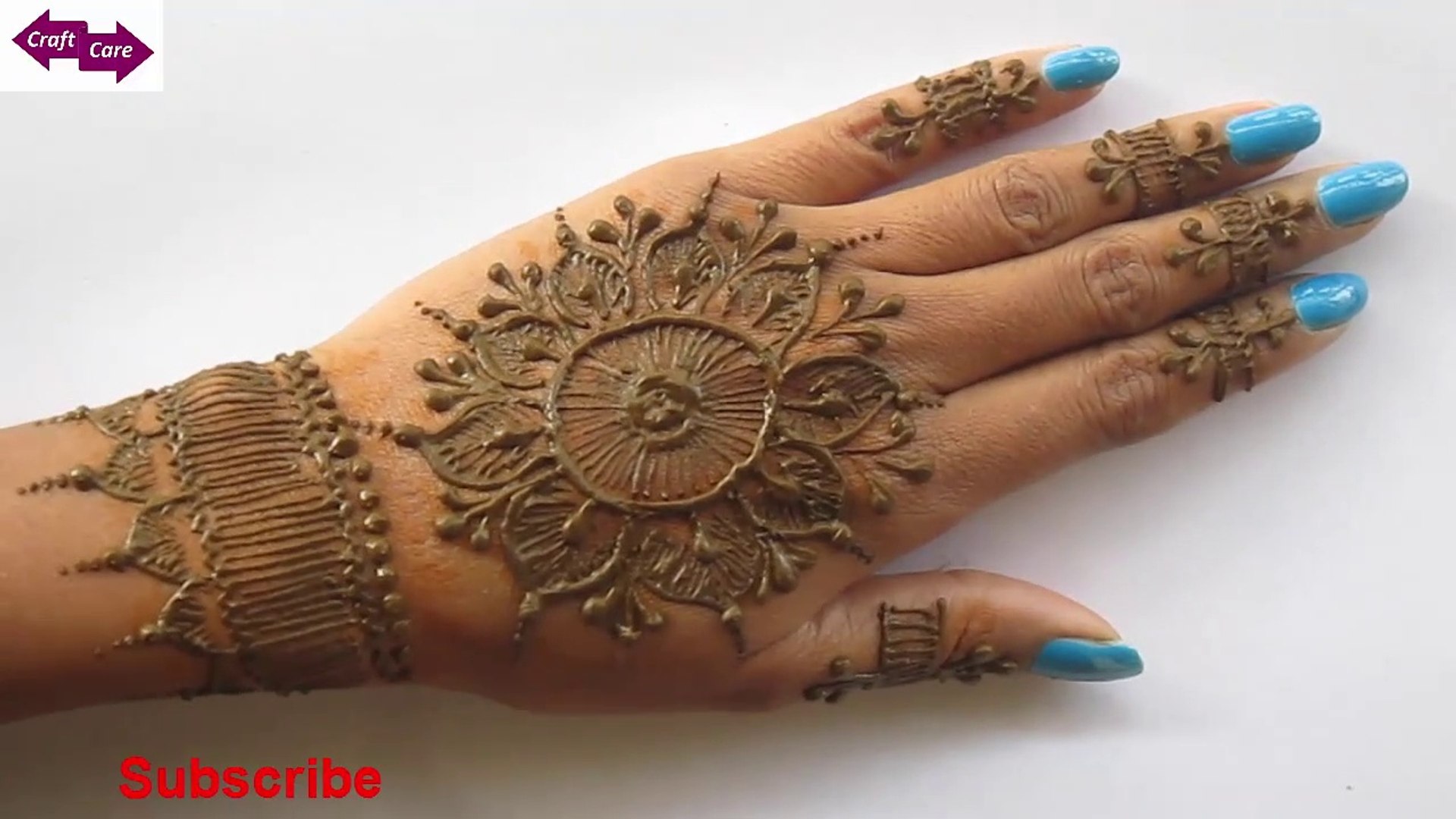 Apply Bracelet Mehendi Design For Back Hand Easy Henna Tutorial