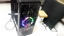 unboxing BBC CANTY 1 gaming cabinet with rgb LOGO WITH ONE RAINBOW LED FAN 120MMmust watch