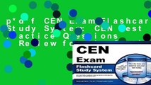 p*d*f CEN Exam Flashcard Study System: CEN Test Practice Questions   Review for the Certification