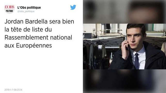 Élections européennes. Jordan Bardella est bien la tête de liste du Rassemblement national