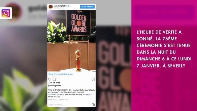 Golden Globes 2019 : Rami Malek, Alfonso Cuaron... découvrez le palmarès complet