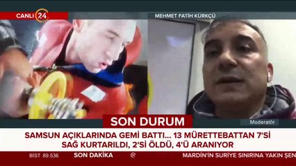 Samsun'da gemi battı