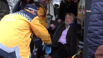 Kırmızı Işıkta Durmayan Sürücü Yayaya Çarptı