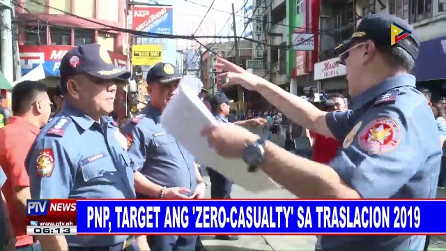 PNP, target ang 'zero-casualty' sa Traslacion 2019