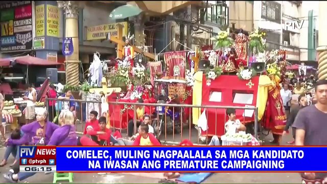 COMELEC, muling nagpaalala sa mga kandidato na iwasan ang premature campaigning