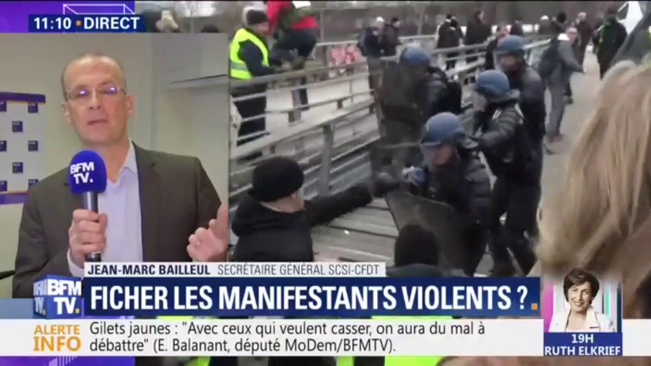 Ficher les manifestants violents? "Ça ne pourra pas éliminer les casseurs", estime ce syndicaliste du SCSI