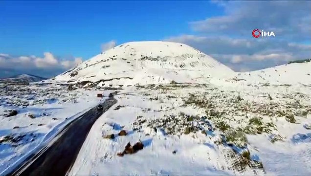 Kula Volkanik Jeoparkı Beyaz Gelinliğini Giydi