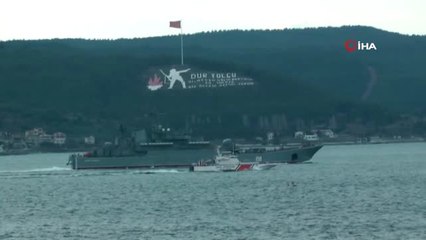 Rus Savaş Gemisi Çanakkale Boğazı'ndan Geçti