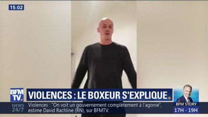 "J'ai mal réagi"; le boxeur suspecté de violences sur des gendarmes s'est expliqué dans une vidéo