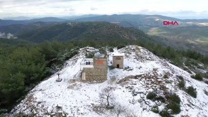 Muğla Bodrum'a 4 Yıl Sonra Kar Yağdı