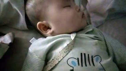 Baby dreaming about sucking