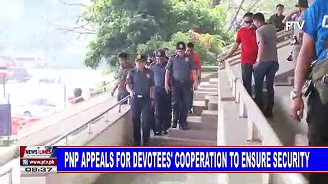 PNP appeals for devotees' cooperation to ensure security