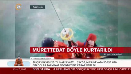 Samsun açıklarında gemi battı