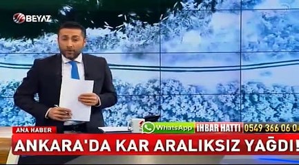 Ankara'ya aralıksız kar yağdı