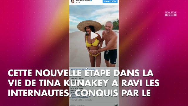 Tina Kunakey enceinte : la femme de Vincent Cassel sensuelle, dévoile ses formes